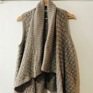 Loft sleeveless sweater open front